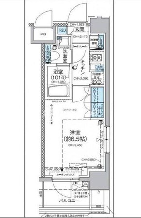 レジディア蒲田Vの物件間取画像